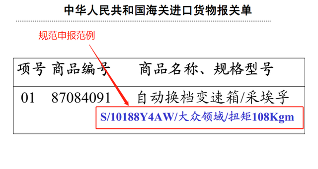 海关进口货物报关单